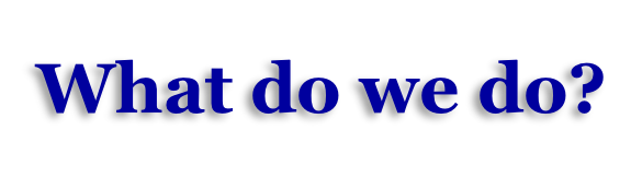 What do we do?